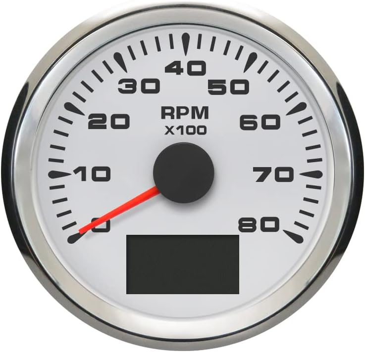 ELING Universal Tachometer Tacho Gauge 8000RPM with 8 Colors Backlight - Image 1