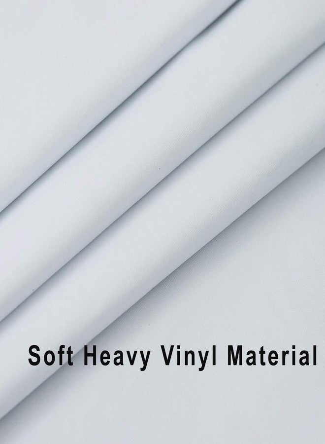 LIBERECOO Round Vinyl Fitted Tablecloth with Flannel Backing Elastic Edge Table Cover Waterproof Stain-Resistant Wipeable Tablcloths Fits 45-56" Round Tables - Image 5