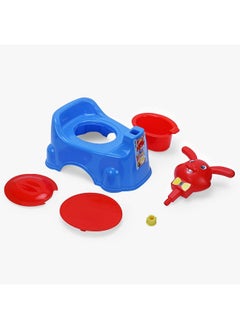 Nabhya Rabbit Baby Potty Training Seat Chair For Kids Infant Potty Toilet Chair With Removable Tray & Closing Lid (Blue)  - Image 2