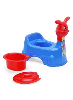 Nabhya Rabbit Baby Potty Training Seat Chair For Kids Infant Potty Toilet Chair With Removable Tray & Closing Lid (Blue)  - Image 3