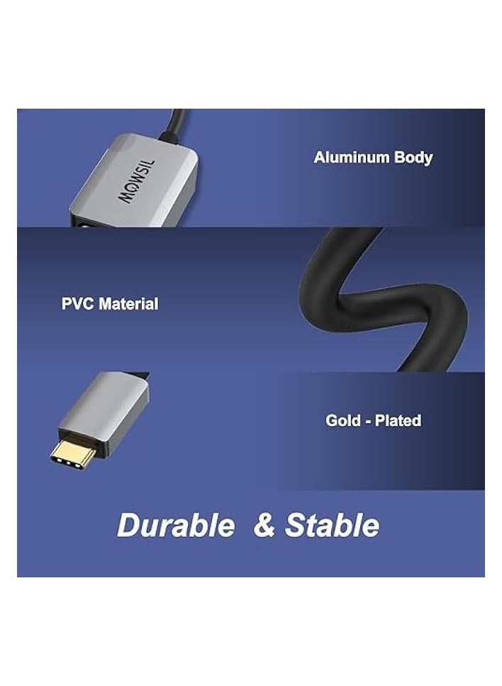 Mowsil USB C to DP Adapter 4K@60Hz, USB 3.1 Type C to DisplayPort Converter, Compatible with VR, MacBook Pro 2020, XPS 15, iPad Pro 2020, Surface Book 2, Galaxy S20/S10, iPhone15/15Pro - Image 4