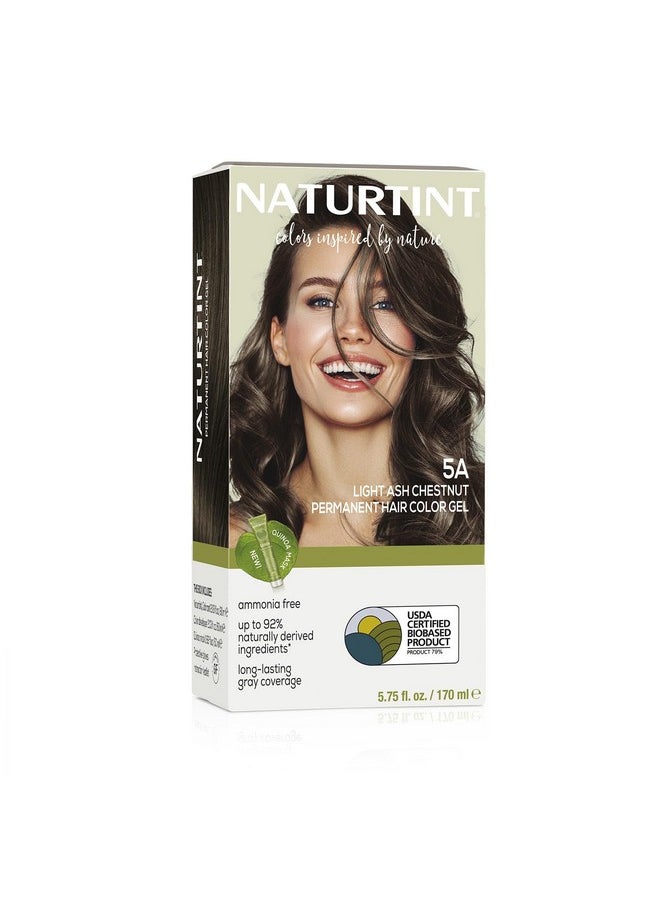 NATURTINT Permanent Hair Color 5A Light Ash Chestnut (Pack Of 1) Ammonia Free Vegan Cruelty Free Up To 100% Gray Coverage Long Lasting Results  - Image 1