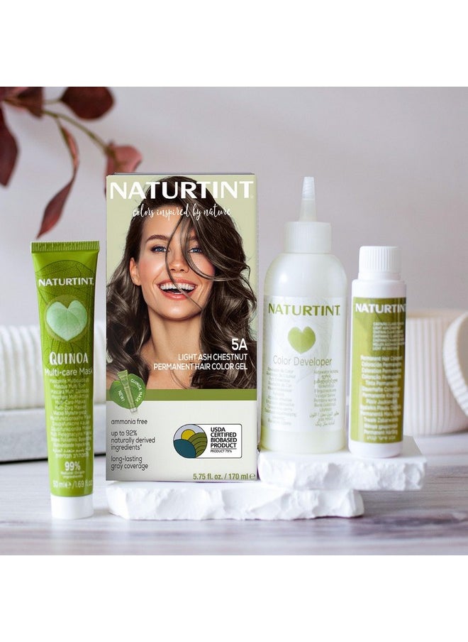 NATURTINT Permanent Hair Color 5A Light Ash Chestnut (Pack Of 1) Ammonia Free Vegan Cruelty Free Up To 100% Gray Coverage Long Lasting Results  - Image 5