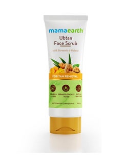 Mamaearth Ubtan Scrub For Face with Turmeric & Walnut for Tan Removal - 100g