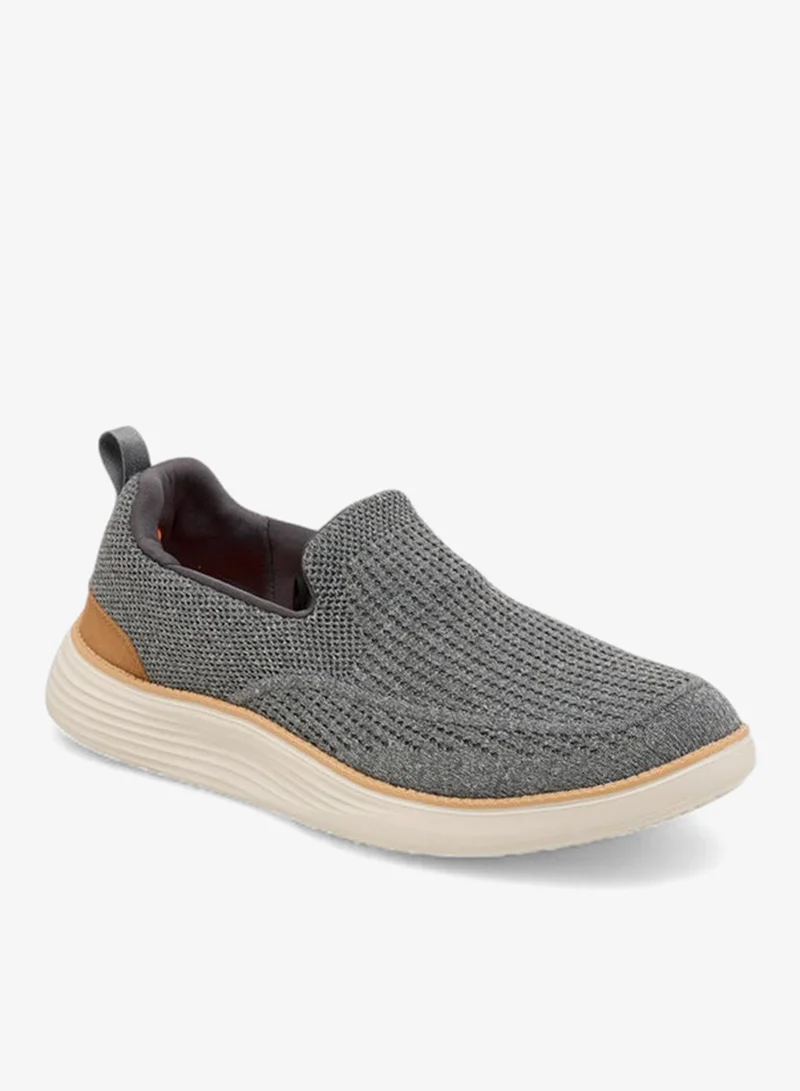 Le Confort Men Textured Slip-on Loafers with Pull Tab