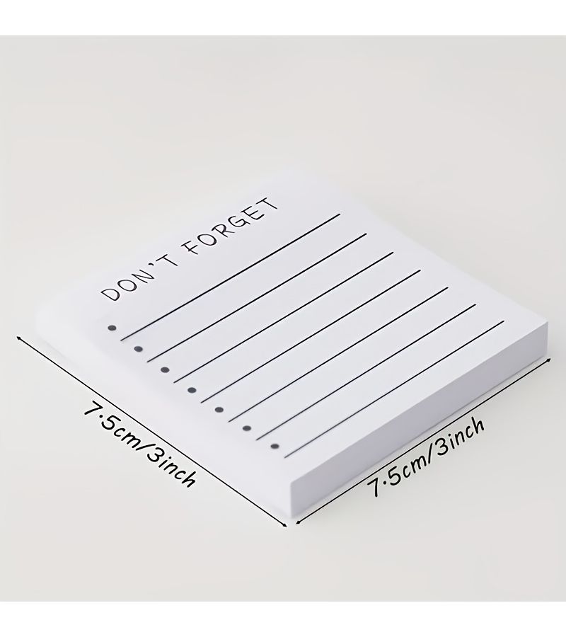 80 Sheets Self-Adhesive Sticky Notes Easy Write On Study Reminder Portable Reading Log Home School Office - Image 2