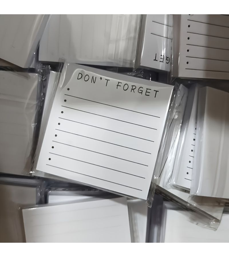 80 Sheets Self-Adhesive Sticky Notes Easy Write On Study Reminder Portable Reading Log Home School Office - Image 3