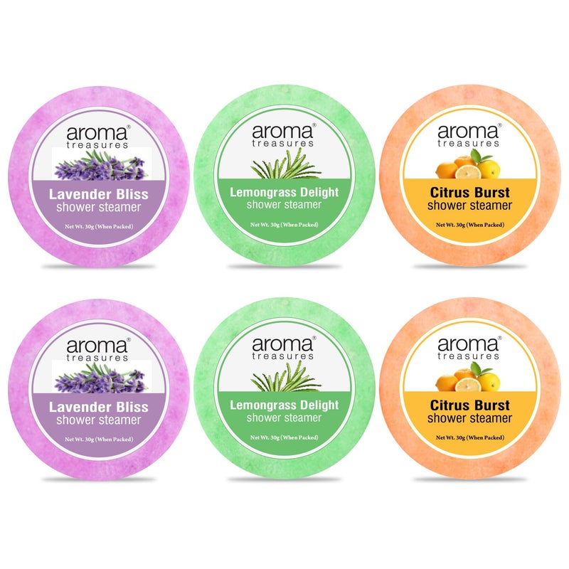 Aroma Treasures Shower Steamers  Aromatherapy Shower Bursts  Lavender Lemongrass  Orange Pack of 6  Relaxing  Energizing Spa Experience  Natural Essential Oils  Gift Set for Wellness - Image 3