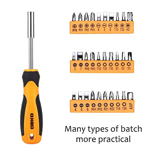 DEKOPRO 100 Piece Home Repair Tool Set,General Household Hand Tool Kit with Plastic Tool Box Storage - Image 5