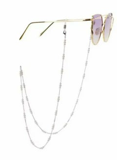 RA accessories A Beautiful Women Eyeglasses  Chain Of Off White Pearls -silver Chain  - Image 4