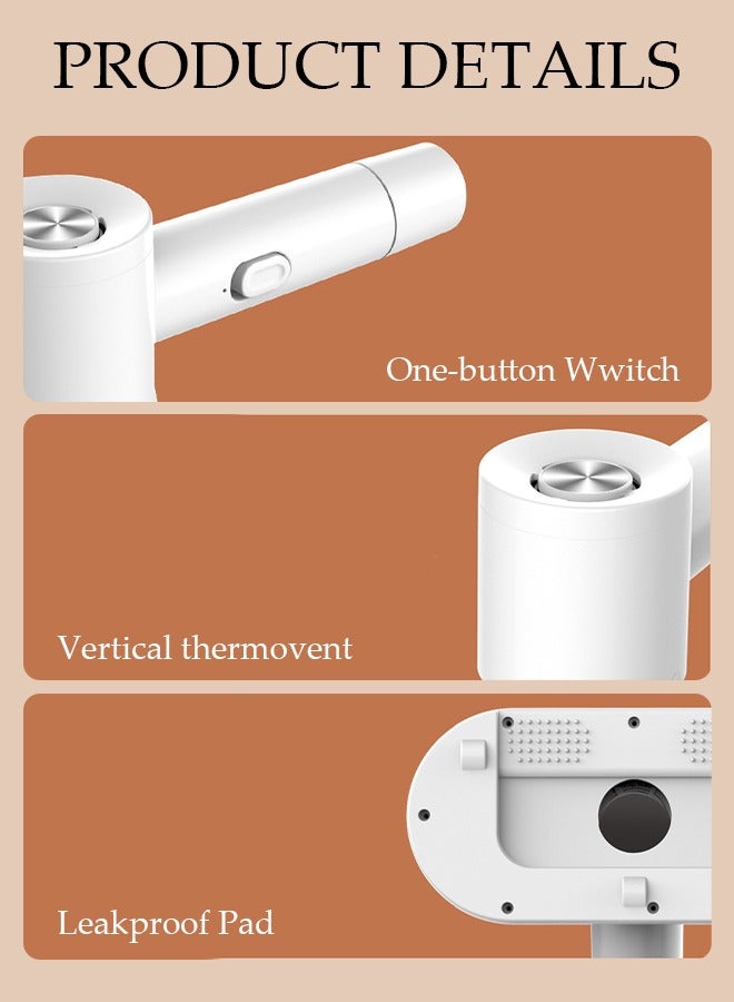DUNISO مكنسة كهربائية للمراتب محمولة بالأشعة فوق البنفسجية، أداة إزالة العث، آلة تنظيف مزيل العث اللاسلكية للوسائد، ملاءات المراتب، الأرائك، الألعاب القطيفة والأسطح القماشية الأخرى - Image 3
