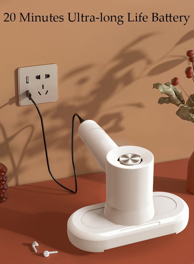 DUNISO مكنسة كهربائية للمراتب محمولة بالأشعة فوق البنفسجية، أداة إزالة العث، آلة تنظيف مزيل العث اللاسلكية للوسائد، ملاءات المراتب، الأرائك، الألعاب القطيفة والأسطح القماشية الأخرى - Image 5