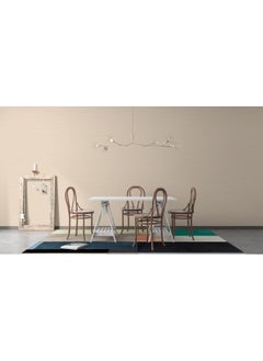 Home Gallery Off White Paint Color Fabric Wallpaper Covers An Area ​​Up To 4.2Mx3M With Adhesive  And Smoothing Tool  - Image 2