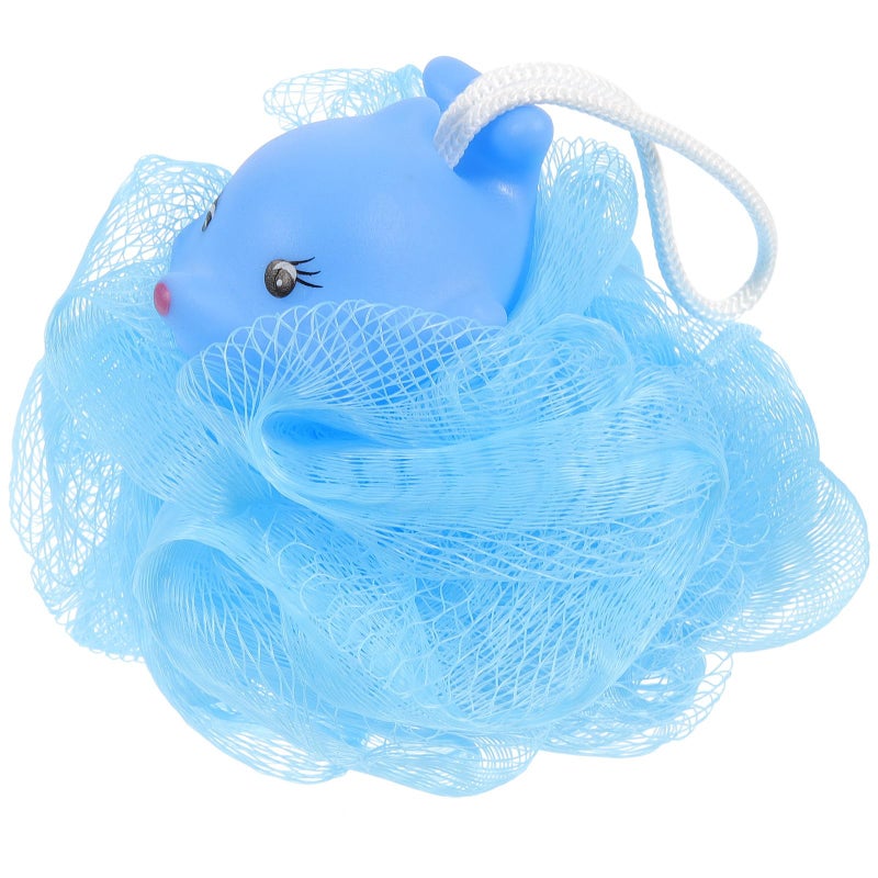 Soft Mesh Bath Sponge Loofah For Body Wash Shower Scrubber Cartoon Animal Design - Image 2