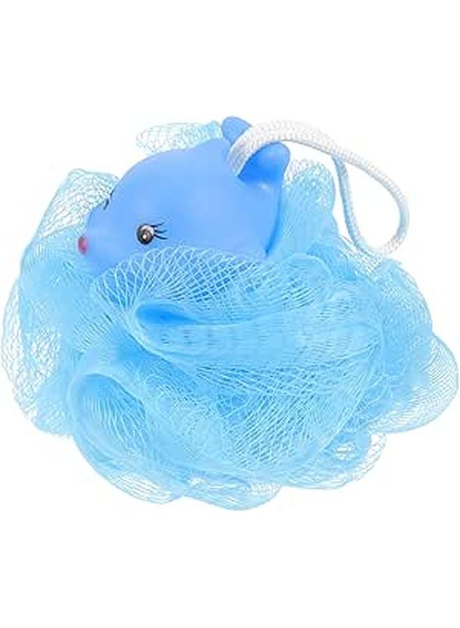 Soft Mesh Bath Sponge Loofah For Body Wash Shower Scrubber Cartoon Animal Design - Image 1