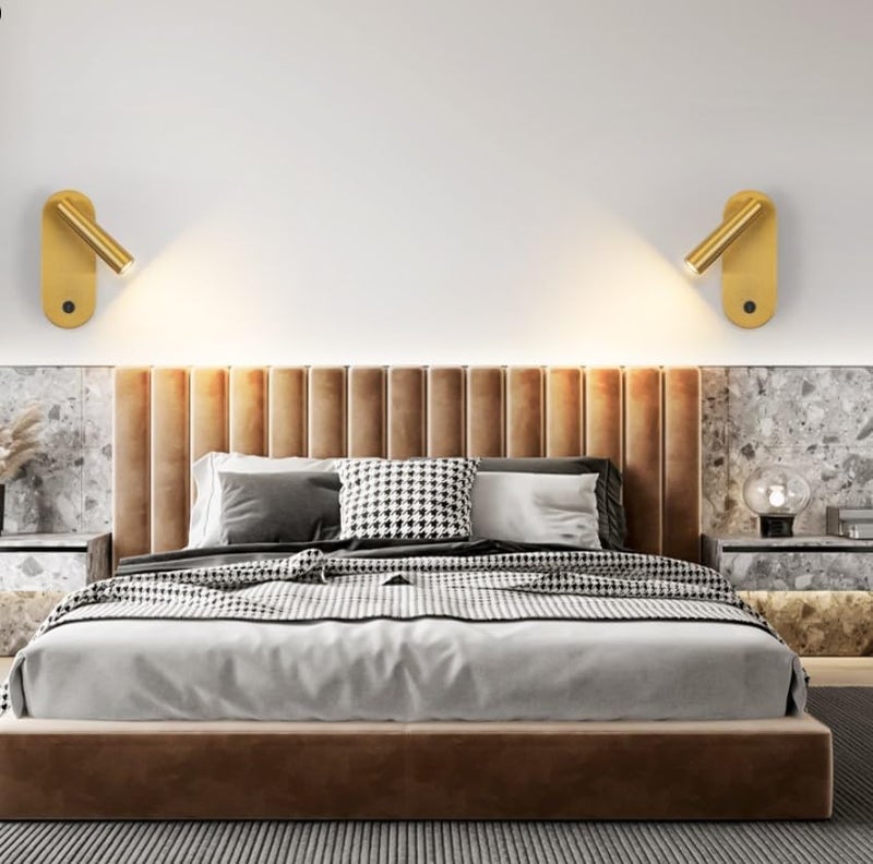 CITRA Flex 6W Antique Gold Led Wall Light Sconce for Bedroom Reading Bedside- Warm White - Image 4