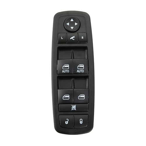 ZAPOSTS ZAPSOTS Master Power Window Switch.3+9 Pins Metal.Fits for 2012-2015 Chrysler Town Country,12-15 Dodge Grand Caravan,13-15 Ram 1500 2500.Front Left Driver Side Control switches.68110867AB(Blue Light) - Image 5