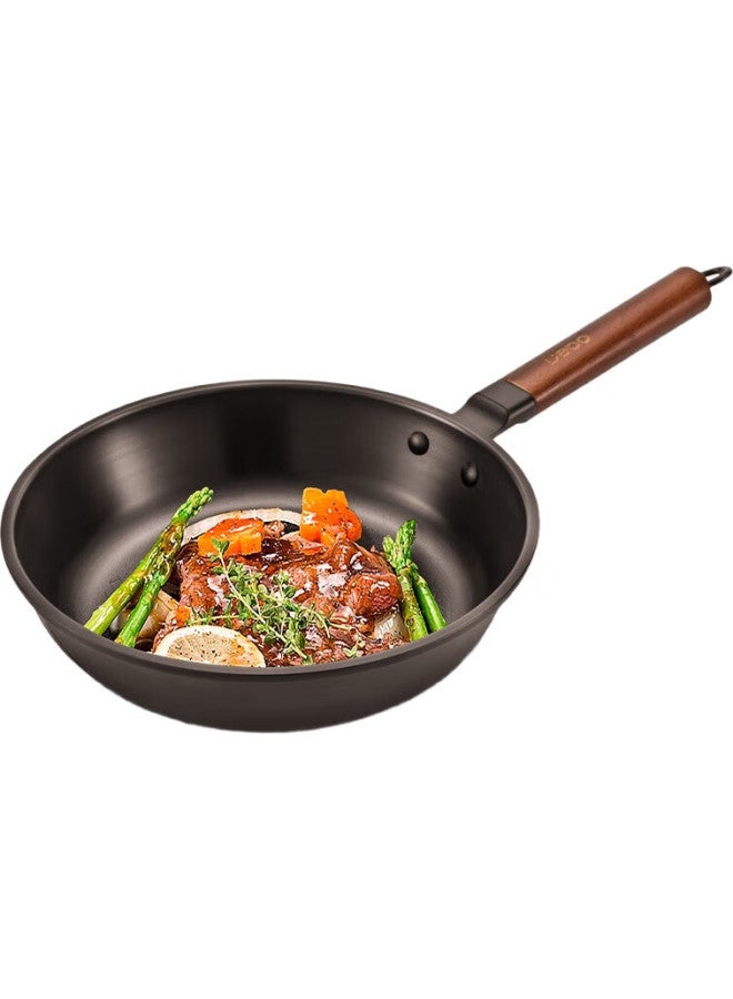 Debo Non-Coated Cast Iron Wok, Rust-Resistant, For Frying And Stir-Frying, 24Cm - Image 1