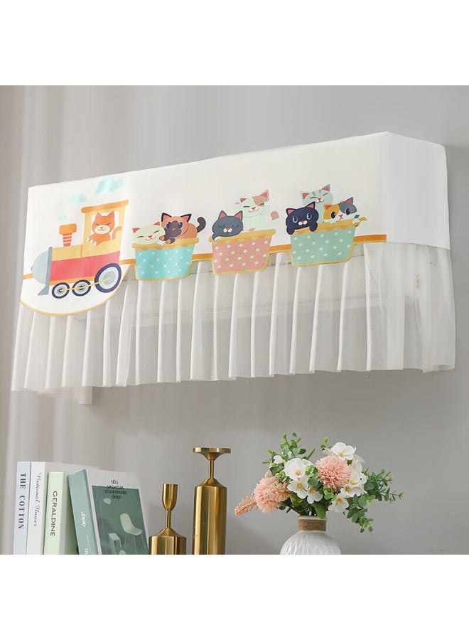 Purpavwinner Air Conditioner Dust Cover Thermal Windproof Start-up Protective Cover Household Maternity Baby Windproof Curtain For 1.5p-2hp Ac Universal Wind Shield Curtain 88-94cm Length - Image 4