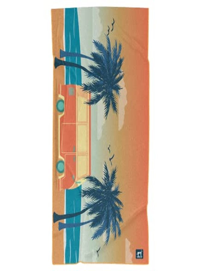 Sprints Athletic Running Towel, Full-Sized, Car Seat Cover - Moisture Wicking (Retro Sunset) - Image 5