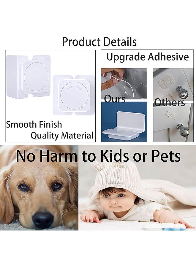 Photon 6 Pcs Child Safety Lock, Corner & Flat Drawer Locks Baby Proofing, Fridge Lock for Fridge, Oven, Drawers, Wardrobes & Freezers etc (White) - Image 5