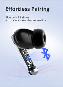 Tronsmart Tronsmart Sounfii R4 Wireless Earbuds ENC Bluetooth 5.3, Earphones,Hifi Stereo Sound with Dual Drivers, Earphones Deep Bass,In Ear Headphones Tiny Size,27H Playtime for Music,Calls,Sports,TV (Black)  - Image 5