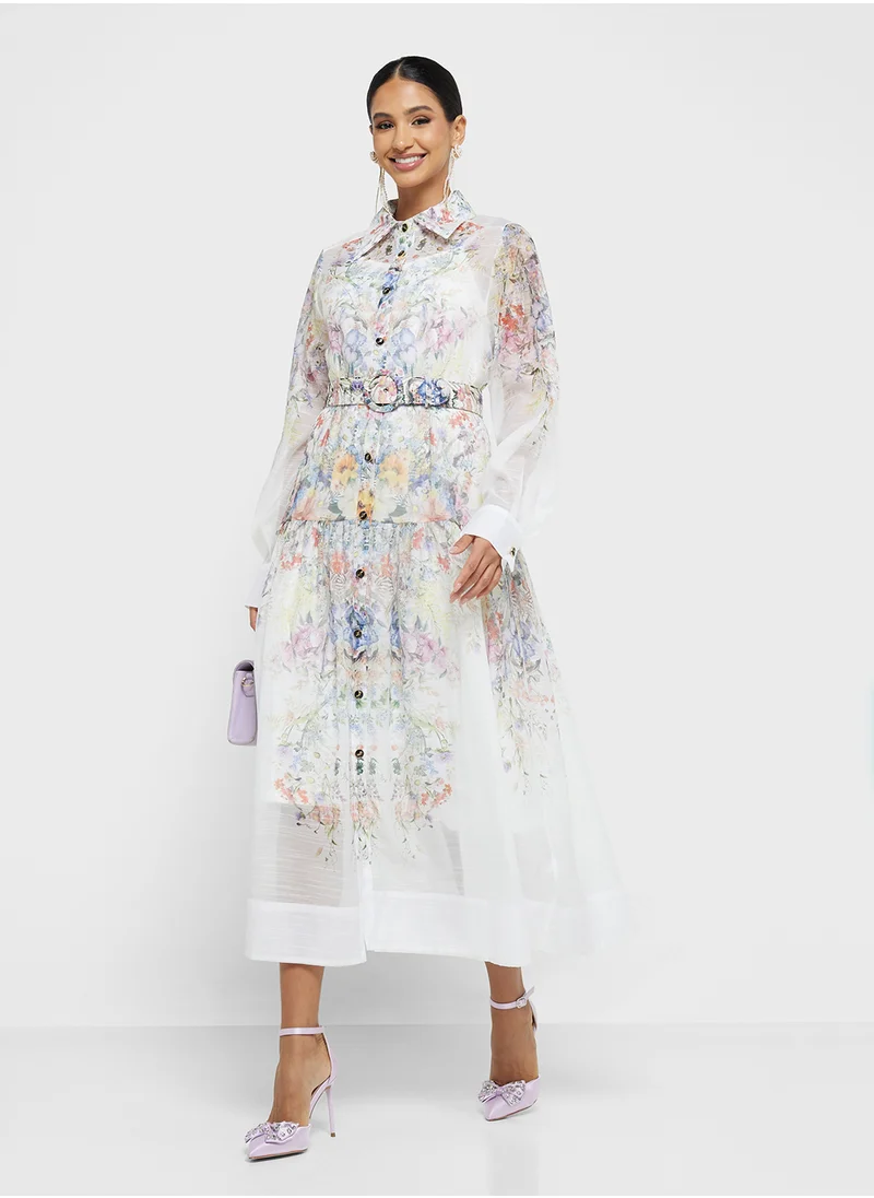 Khizana Floral Print Dress