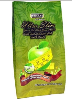 Hemani Ultra Slim Green Tea Green Apple 10 Bags - pzsku/ZC6C6A6C76FF28ECA141CZ/45/_/1736360525/9bf24e13-45dc-4e64-b591-ae11a708386f