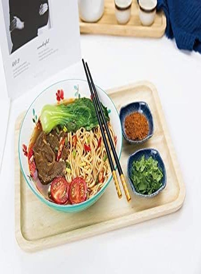 VETERIT (5Pair)- Reusable Chopsticks Chinese Natural Bamboo Chopsticks / Long Lightweight Wood Chopstick Set for Restaurant Eating Cooking - Image 3