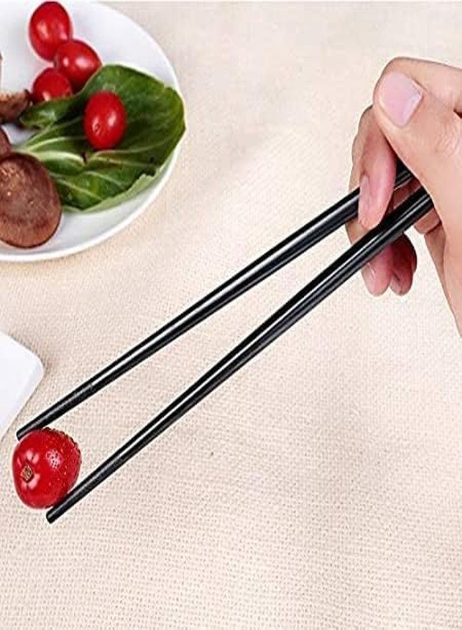 VETERIT (5Pair)- Reusable Chopsticks Chinese Natural Bamboo Chopsticks / Long Lightweight Wood Chopstick Set for Restaurant Eating Cooking - Image 5