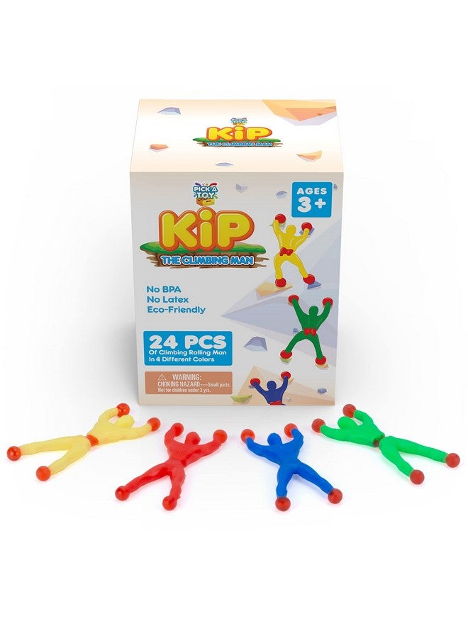 Pick A Toy 24-Piece Climbing Man Sticky Toy Set - Flexible And Stretchy Wall Tumbler Crawlers For Boys And Girls - Assorted Colors - Perfect For Birthday Party Favors And Easter Basket Stuffers - Image 2