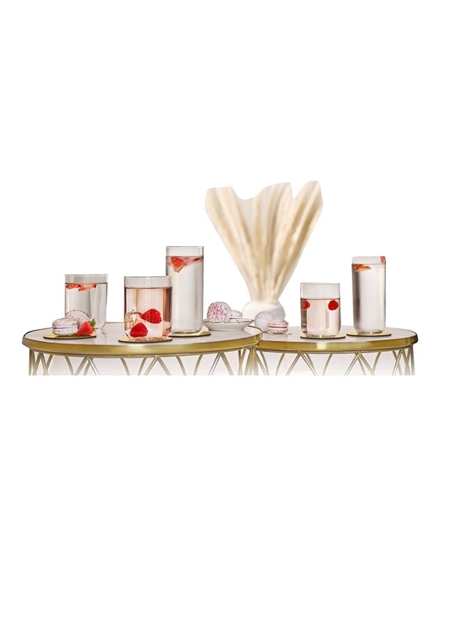 LIBBEY 12-Piece Elegant Design Adaline Sense and Style Juice Glass Set Clear 25.9 x 24.6 x 16.6 cm 831146 - Image 1