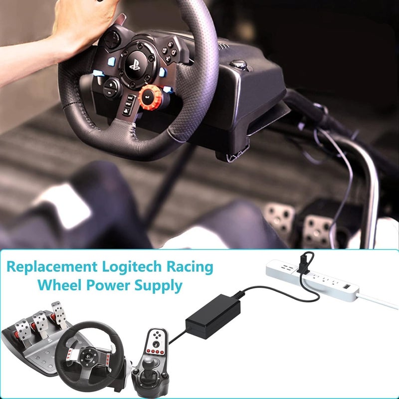 UPBRIGHT محول UpBright 24V AC/DC متوافق مع Logitech G25 G27 G29 G920 190211-0010 G940 PS3 Xbox 360 عجلة سباق DYMO Lw 400 450 Turbo 1733232 1750110 320 330 Pro 93037 315 90975 310 90966 93105 90884 - Image 3