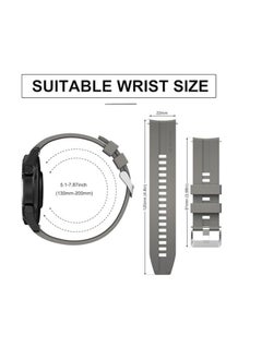 Generic 20MM Strap Silicone Band For Samsung Gear Sport/Samung Watch 4/Watch 5 /Watch 5 Pro /S2 classic/active 2 40mm 44mm/Amazfit GTS 3/ GTS 4/4 Mini/Bip 3/Pro/GTS 2 mini/GTS 2e/Bip U/U Pro  - Image 2