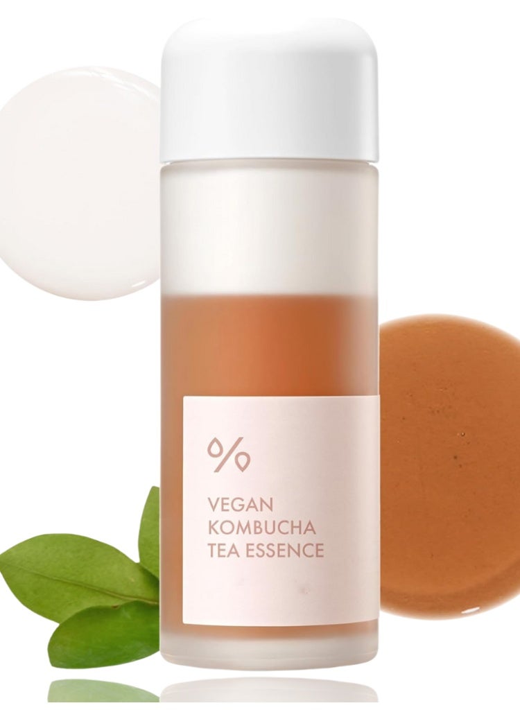 علاج الجفاف وضعف حاجز البشرة – Dr.Ceuracle Vegan Kombucha Tea Essence لترطيب عميق، موازنة البشرة وإشراقة صحية (150ml) - Image 1