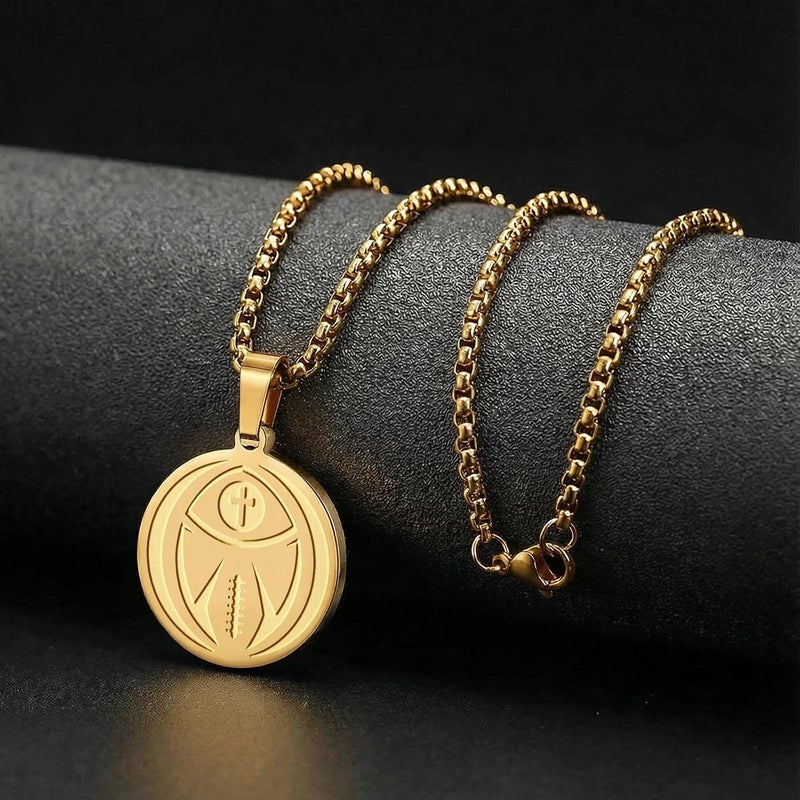 HOFOYA Sports Athletes Necklace with Inspiring Bible Quote from Phil 4:13 Baseball Basketball Football Soccer Volleyball Pendant Jewelry Gift for Men Teen boys girls,Christ Baptist gifts. - Image 3