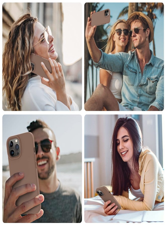 OTOFLY Designed for iPhone 14 Pro Case, Silicone Shockproof Slim Thin Phone Case for iPhone 14 Pro 6.1 inch (Light Brown) - Image 2