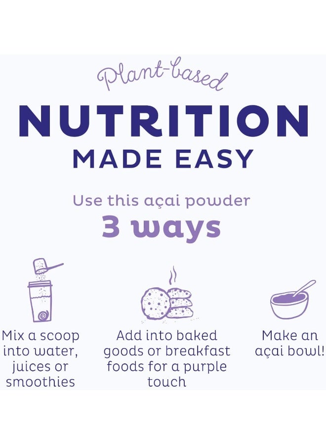 كيه أو إس مسحوق أكاي عضوي، أطعمة فائقة الجودة غير محلاة - مسحوق طبيعي مضاد للأكسدة من توت أكاي، رائع للعصائر والأوعية - غني بالبوليفينول، وزارة الزراعة الأمريكية، خالي من الغلوتين، غير معدّل وراثيًا - 12.7 أونصة، 120 حصة - Image 5