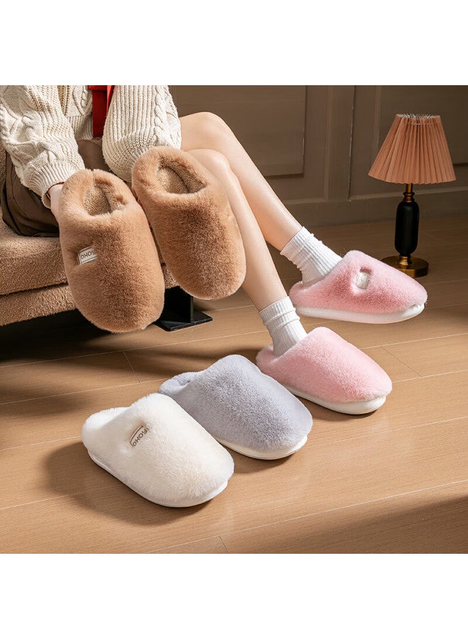 Mr. Darcy Daxixiansen Ice Cream Cotton Slippers For Men, Autumn And Winter Indoor Home Use, Plush Couple's Slippers, Warm Soft-soled Non-slip Slippers - Image 4