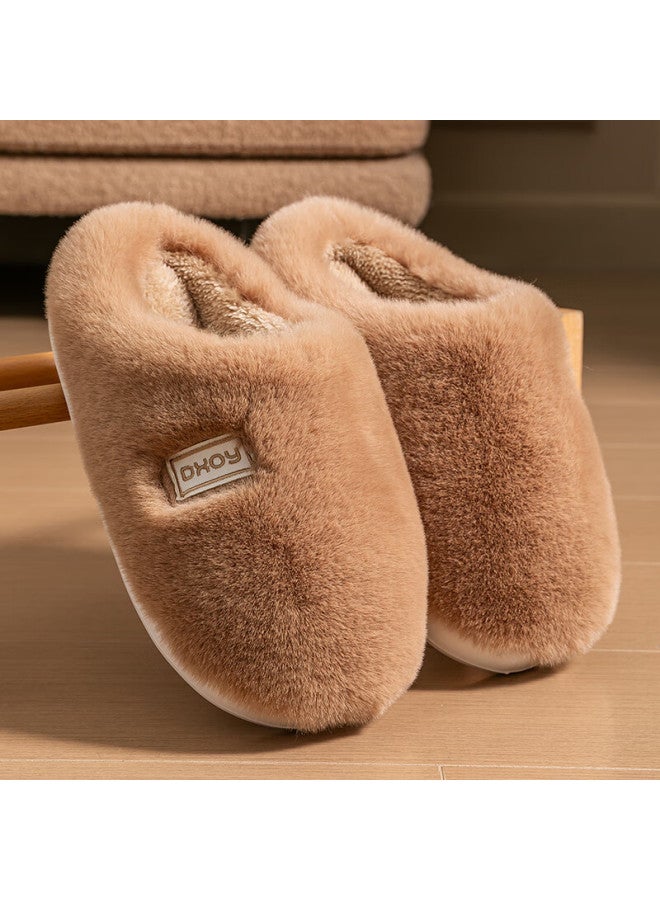 Mr. Darcy Daxixiansen Ice Cream Cotton Slippers For Men, Autumn And Winter Indoor Home Use, Plush Couple's Slippers, Warm Soft-soled Non-slip Slippers - Image 1