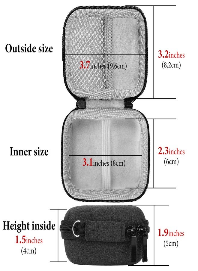 Geekria Shield Earbuds Case Compatible with Soundcore by Anker P41i, P40i, P30i, Liberty 5 True Wireless Earbuds, Replacement Hard Shell Travel Carrying Bag (Dark Grey) - Image 4