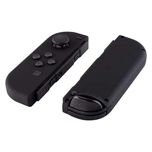 eXtremeRate DIY Replacement Shell Buttons for Nintendo Switch & Switch OLED, Black Soft Touch Custom Housing Case with Full Set Button for Joycon Handheld Controller - Console Shell NOT Included - Image 3