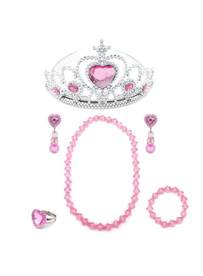 Elesa Miracle Girl Kids Dress Up Tiaras Necklace Bracelet Clip On Earrings Toy Playset  - Image 2