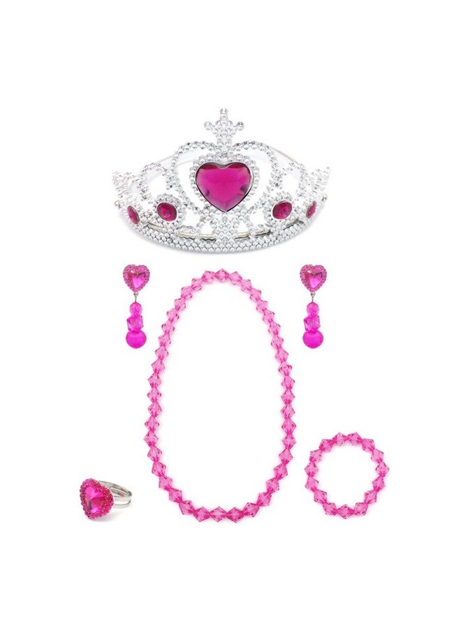 Elesa Miracle Girl Kids Dress Up Tiaras Necklace Bracelet Clip On Earrings Toy Playset  - Image 4