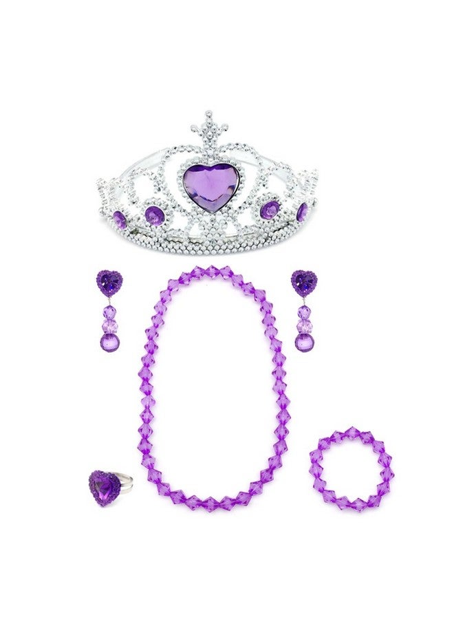 Elesa Miracle Girl Kids Dress Up Tiaras Necklace Bracelet Clip On Earrings Toy Playset  - Image 3