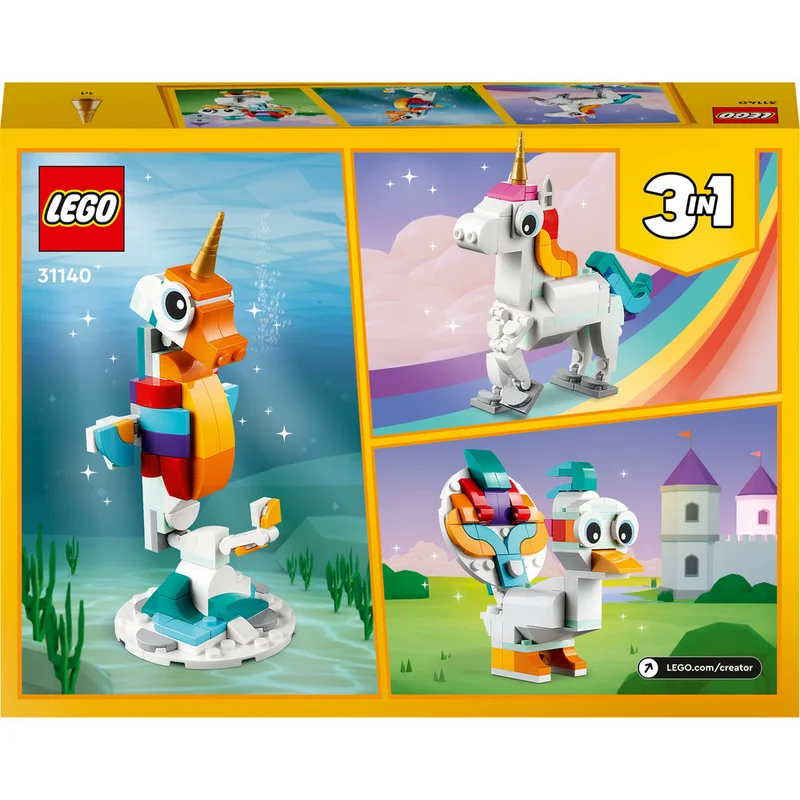 LEGO Creator Magical Unicorn 31140 Building Toy Set (145) Pieces