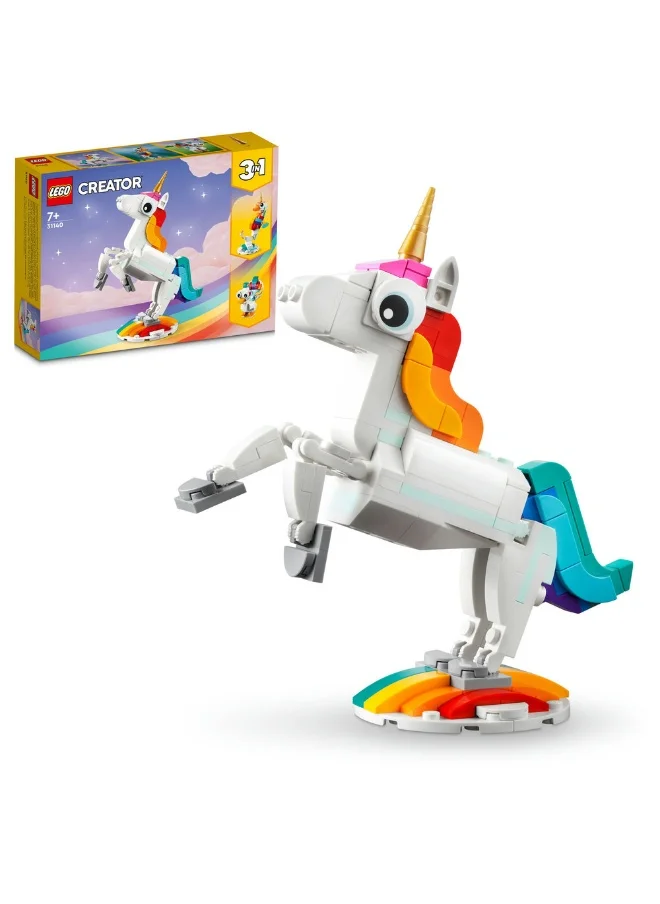 ليغو مجموعة اللعب وحيد القرن السحري 31140 من LEGO® Creator (145 قطعة)