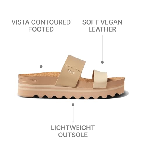 Reef Cushion Vista Hi Womens Platform Fashion Sandal, Arch Support, Ultra Soft Cushion Footbed, Oasis Duo, 11 - Image 5