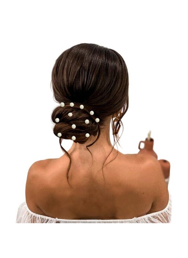 Hair Flare - Pearl Glow Hair Stickers: Effortless, Clip-Free Styling. Transform Your Hair With Luminous Pearl Beads-36 Stickers Per Pack For Endless Diy Hair Styling_2807_Silver - Image 1