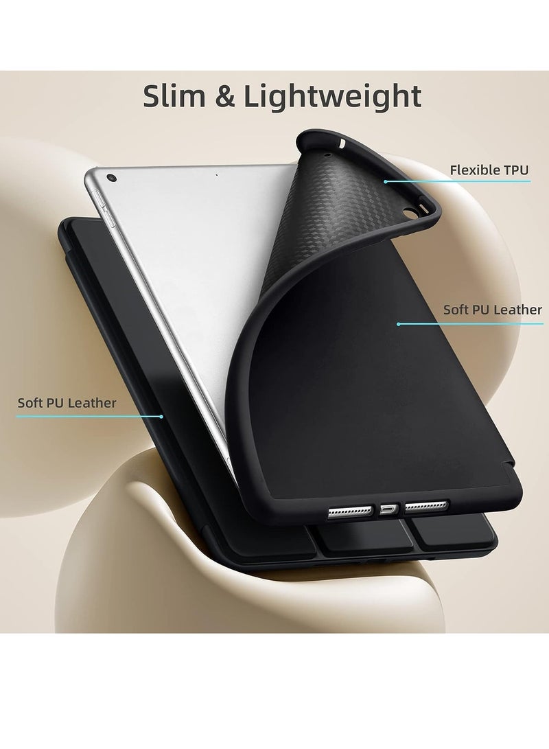 DUSALA iPad 9th 8th 7th Generation case 2021 2020 2019 iPad 10.2-Inch Case with Pencil Holder Sleep Wake Slim Soft TPU Back Smart Magnetic Stand Protective Cover Cases - Image 3